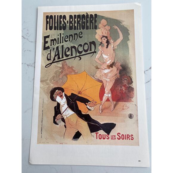 Folies Bergère, Emilienne d'Alencon, Liane De Pougy, Music Hall Posters, Book - Picture 1 of 4